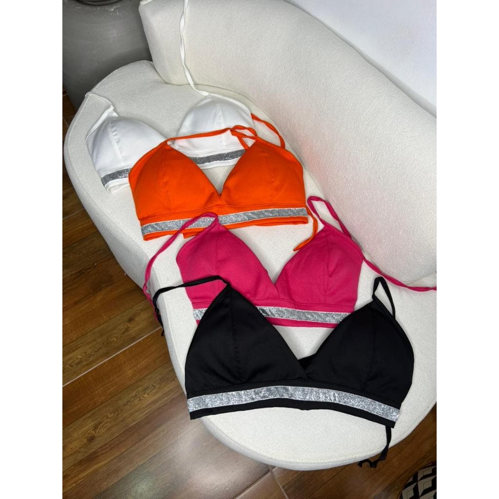Cropped Alfaiataria Decote Strass Blogueira
