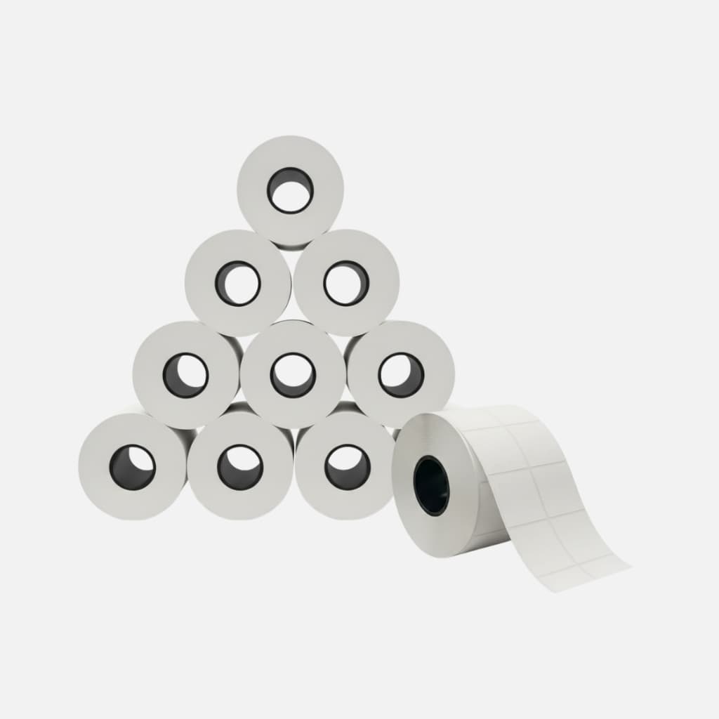 Kit 10 Rolos Etiqueta Termica Directa 60x40mm 30m Para Balanca E Impressora Codigo De Barras Sem Ribbon