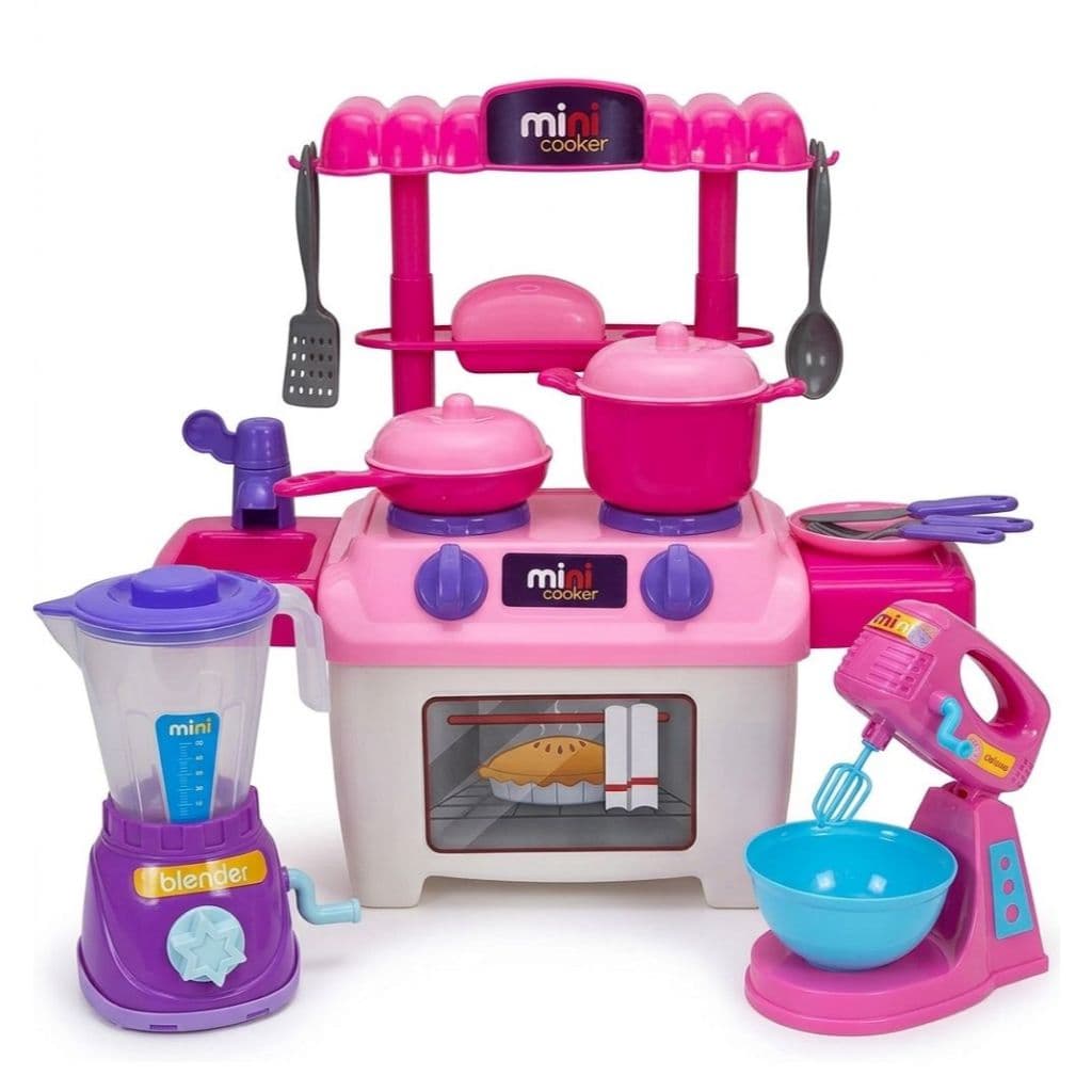 Kit Mini Chef Realista - Cozinha Completa com 3 Itens