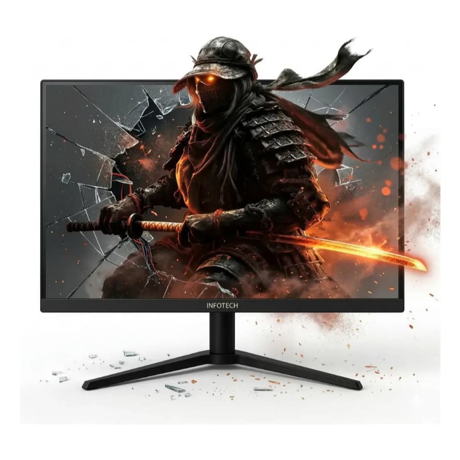 Monitor Led 19  Infotech Ultra Slim Hdmi Vga Widescreen Preto 127/220v