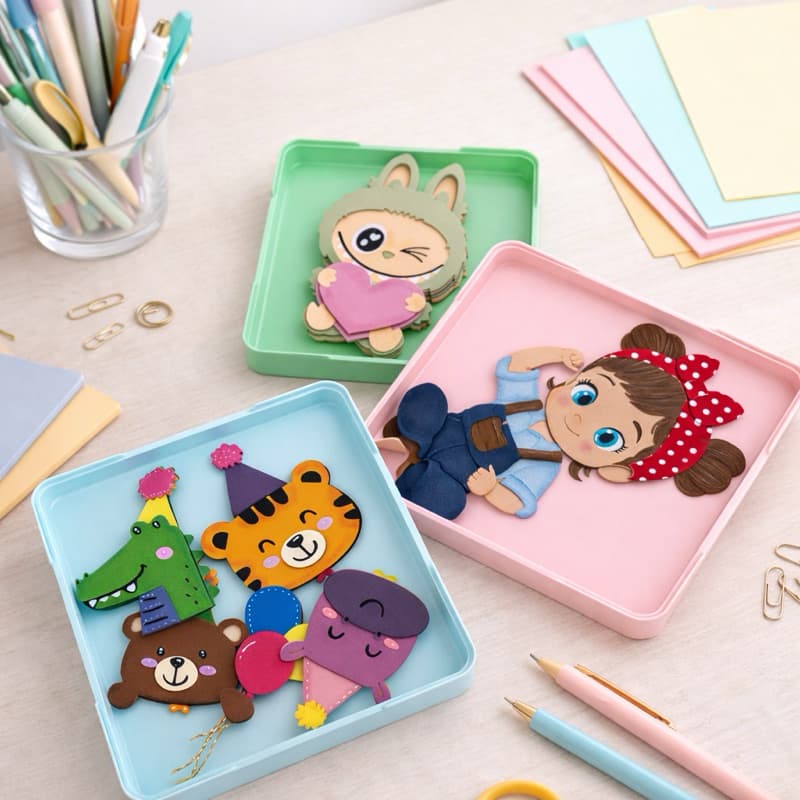 Bandeja Organizadora 16,5cm Porta Papel Papelaria Empilhável