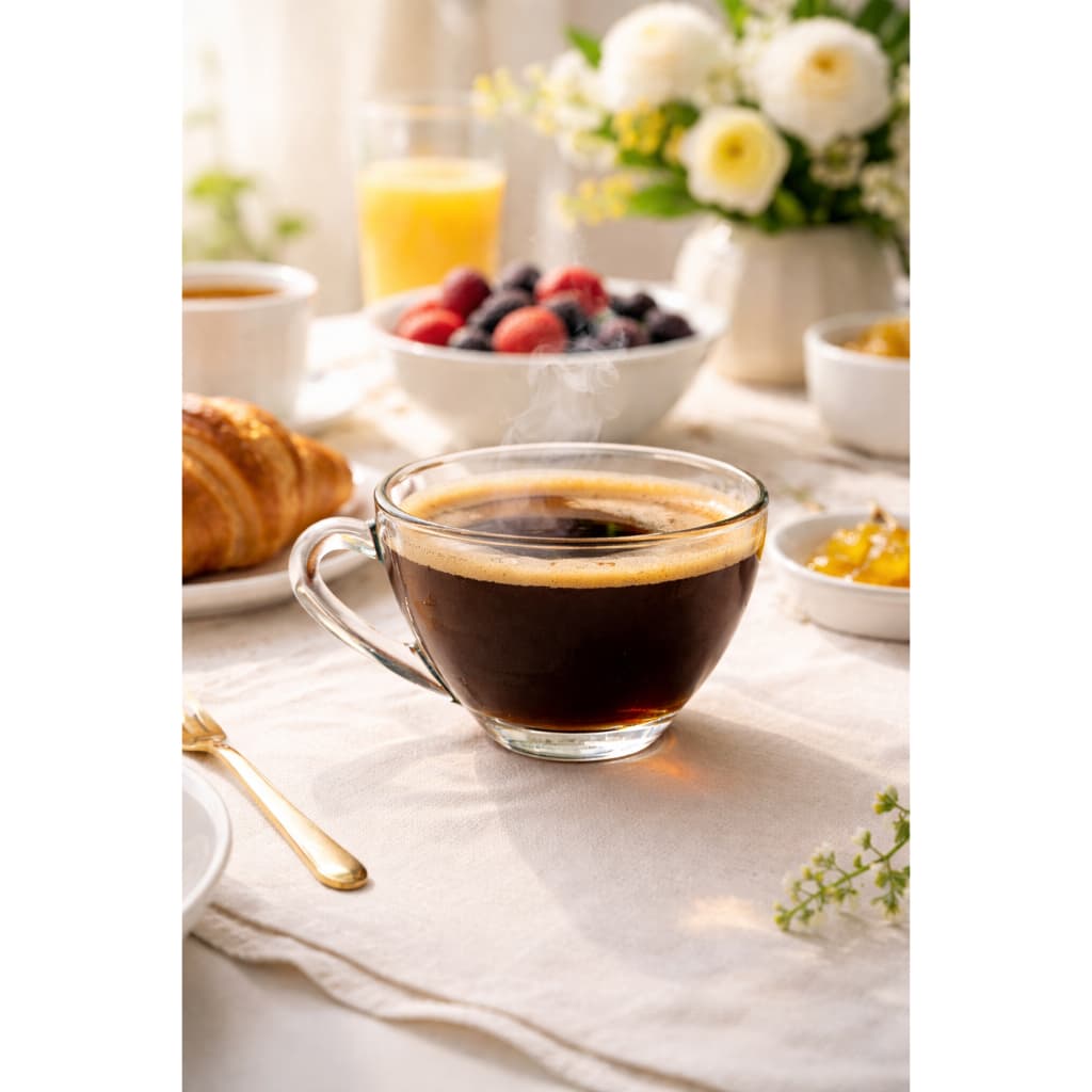 Jogo 6 de Xícaras de Café de Vidro 90ml Original Safira S/ pires