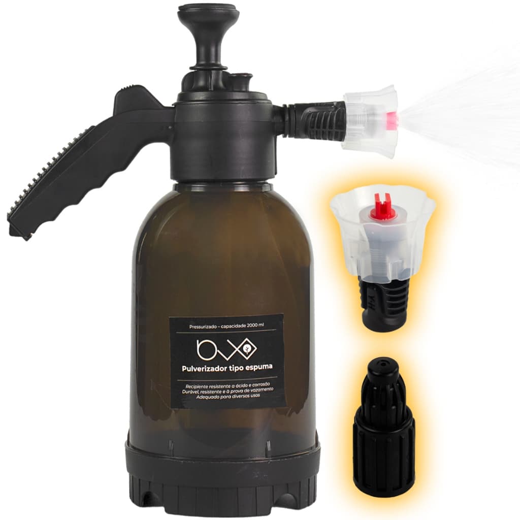Pulverizador Manual 2L Snow Foam Automotivo Borrifador Pressão