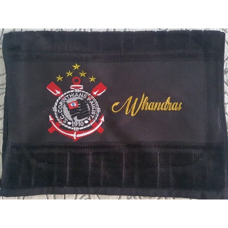 Toalha Lavabo Personalizada Bordada 30x45cm Time de futebol/ Time