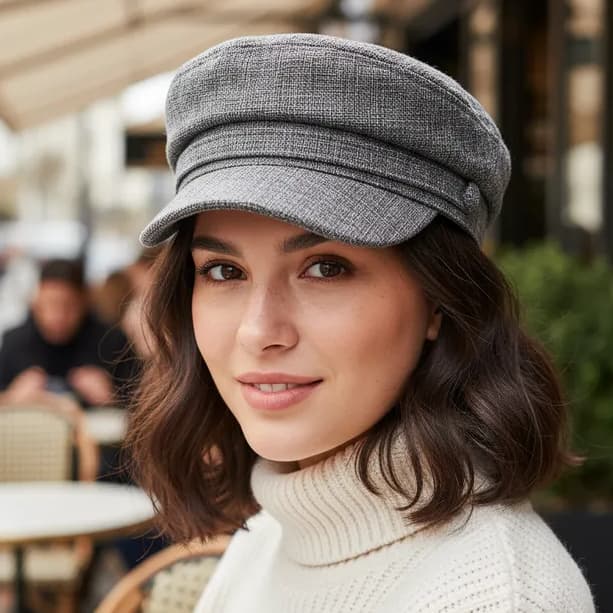 Boina Boné Gorro Chapéu Modelo Europeu Telinha AltaQualidade