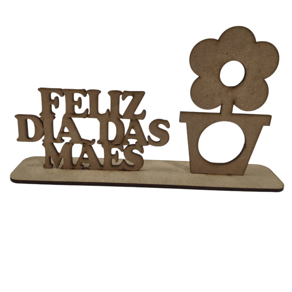 Kit Porta Bombom Dia das Mães MDF Cru - Ideal para Pintar e Personalizar