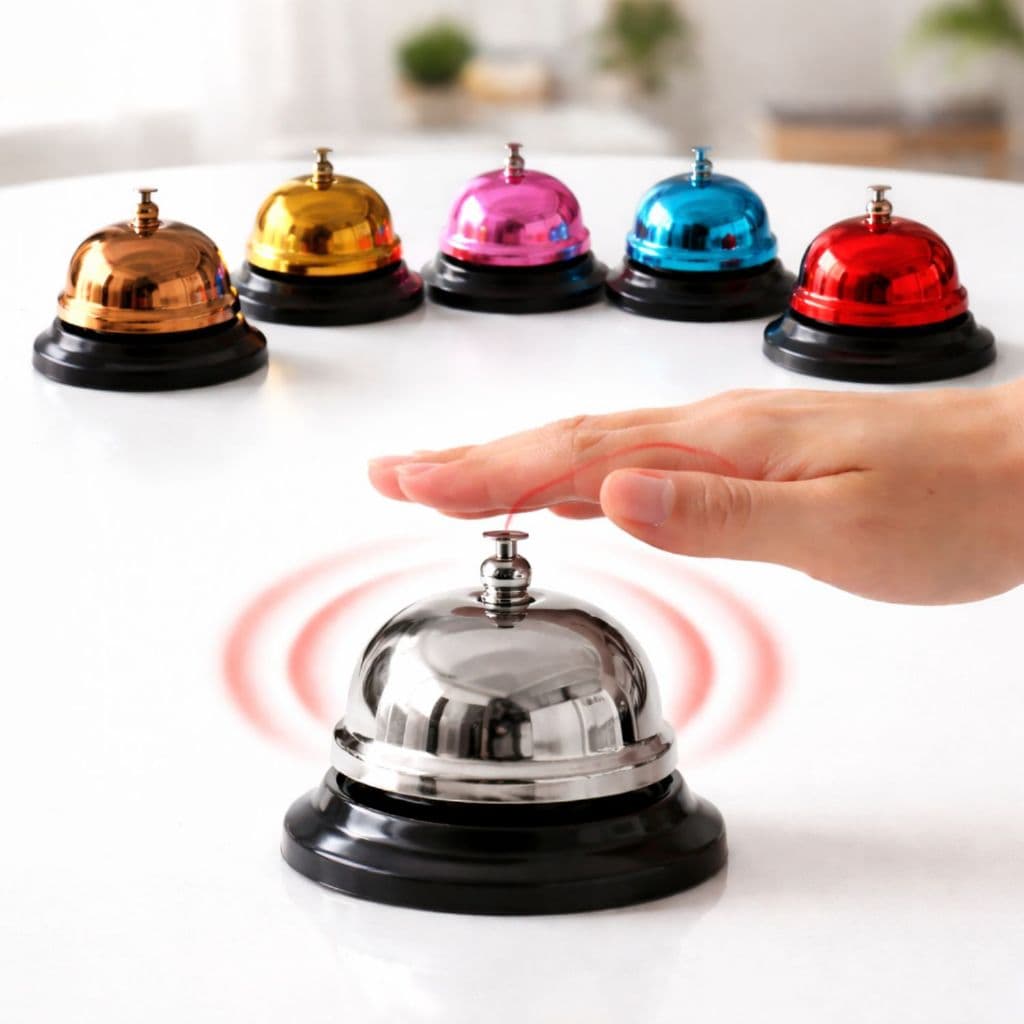 Sino Campainha Sineta de Mesa para Recepção Hotel Restaurante Balcão Atendimento