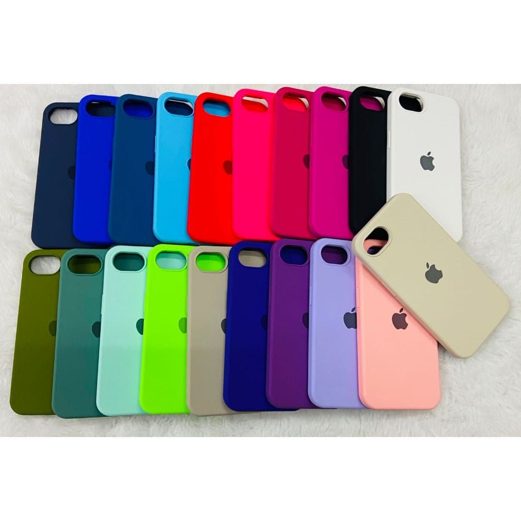 CAPA CAPINHA CASE PARA IPHONE 16E e 17E  NORMAL A SILICONE INTERIOR AVELUDADA COM CÂMERA ABERTA