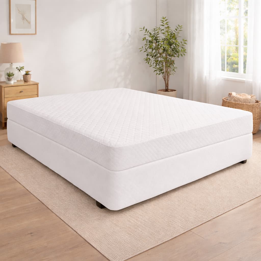 Saia Para Cama Box Micromatelada Coladinha Fit Box Casal Queen
