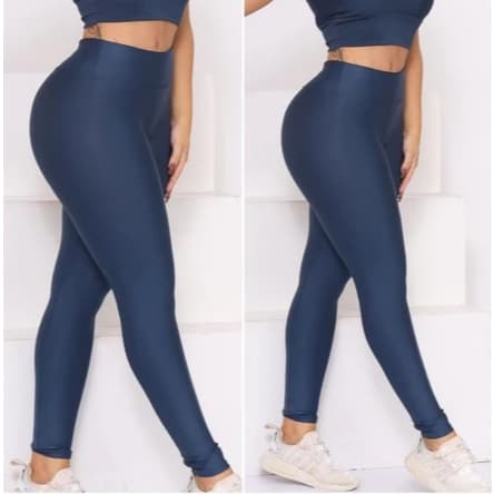 Calça Legging Feminina Blackout Zero Transparência Moda Fitness