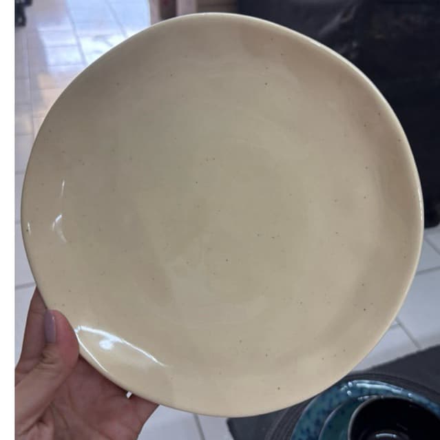 Prato De Sobremesa Orgânico De Cerâmica Mesa Posta Decoração