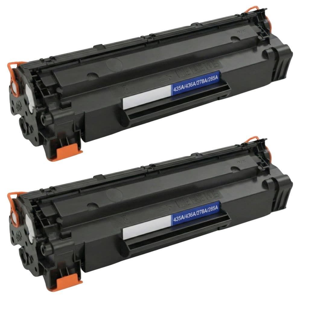 Kit 02 Toner Compatível Hp Cb435 35a P1005 P1006 P1102 M1120 M1132 Compatível com 435/436/278/285