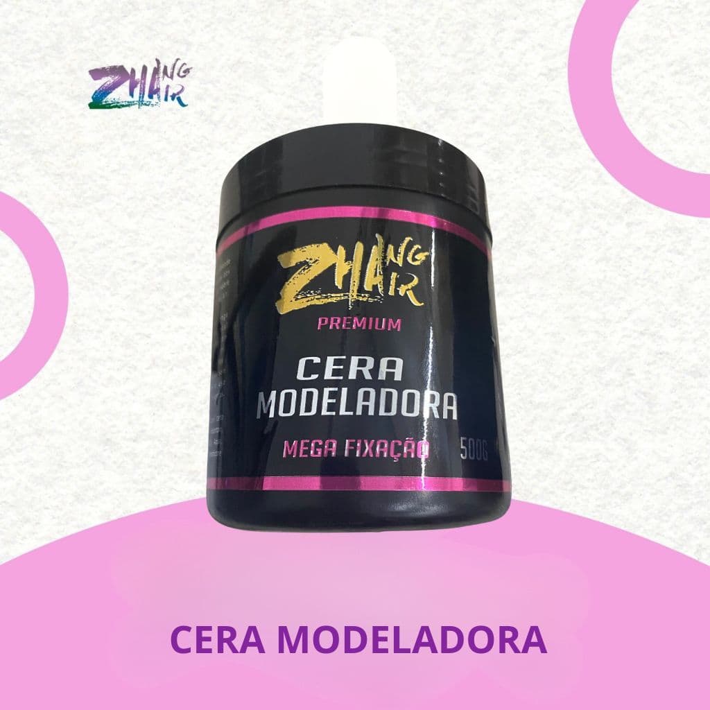 CERA MODELADORA PREMIUM 150G  MEGA FIXAÇÃO ZHANG HAIR