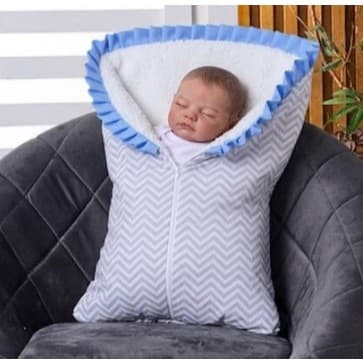 Saco de Dormir Bebê para o Frio Inverno em Tecido Estampado 100% Algodão