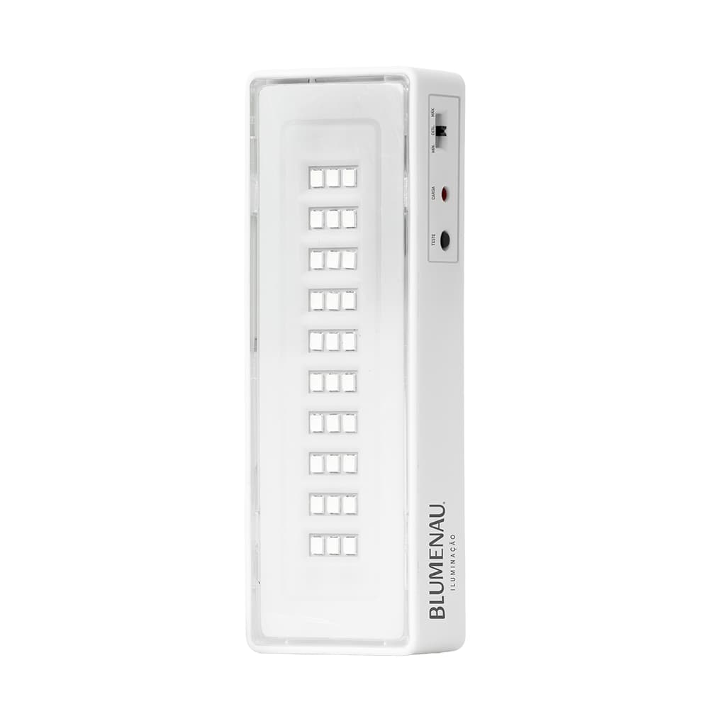 Luminária Luz De Emergência LED Recarregável 6500K Bivolt Horas De Autonomia