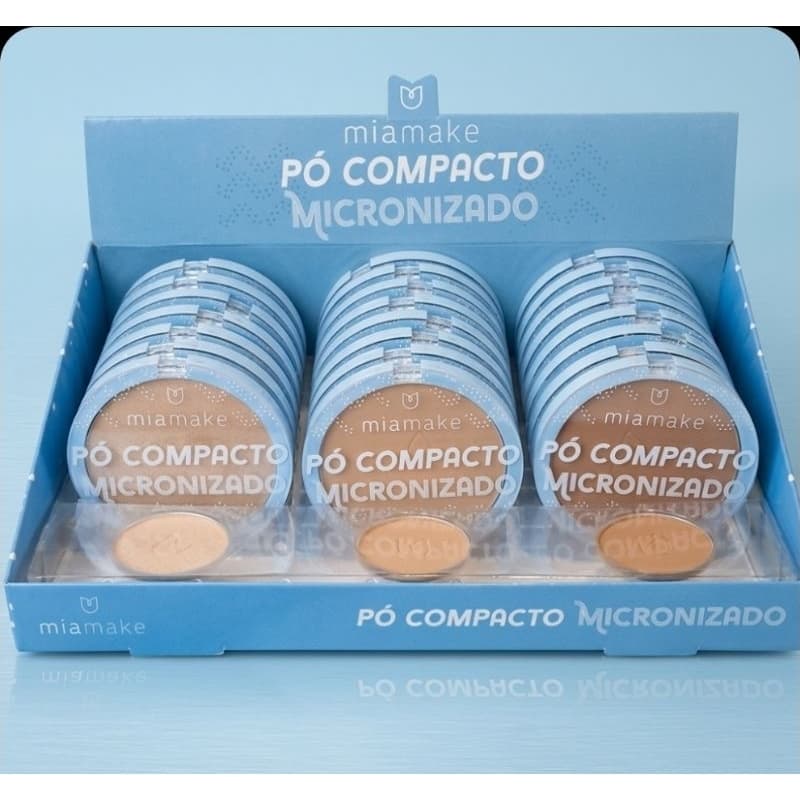 pó facial compacto micronizado miamake