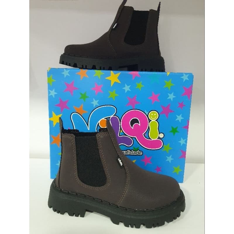 Nilqi botina infantil marrom 16500830