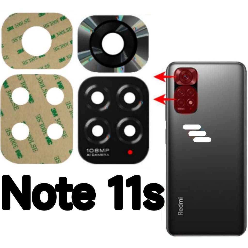 Vidro da Camera Para Redmi Note 11s 4g Lente da Câmera Traseira Vidrinho 2un