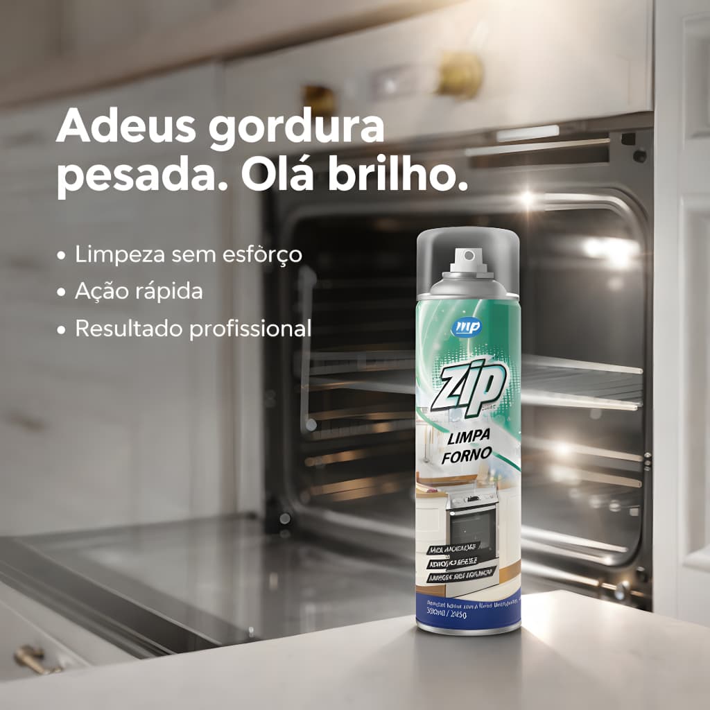 Limpa Forno e Fogão Zip 300ml Remove Gorduras Difíceis Rápido e Fácil