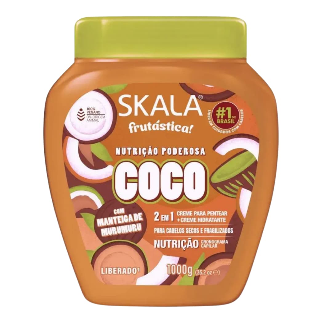 Creme de tratamento Skala Frutastica Coco  1kg - Nutrição Poderosa