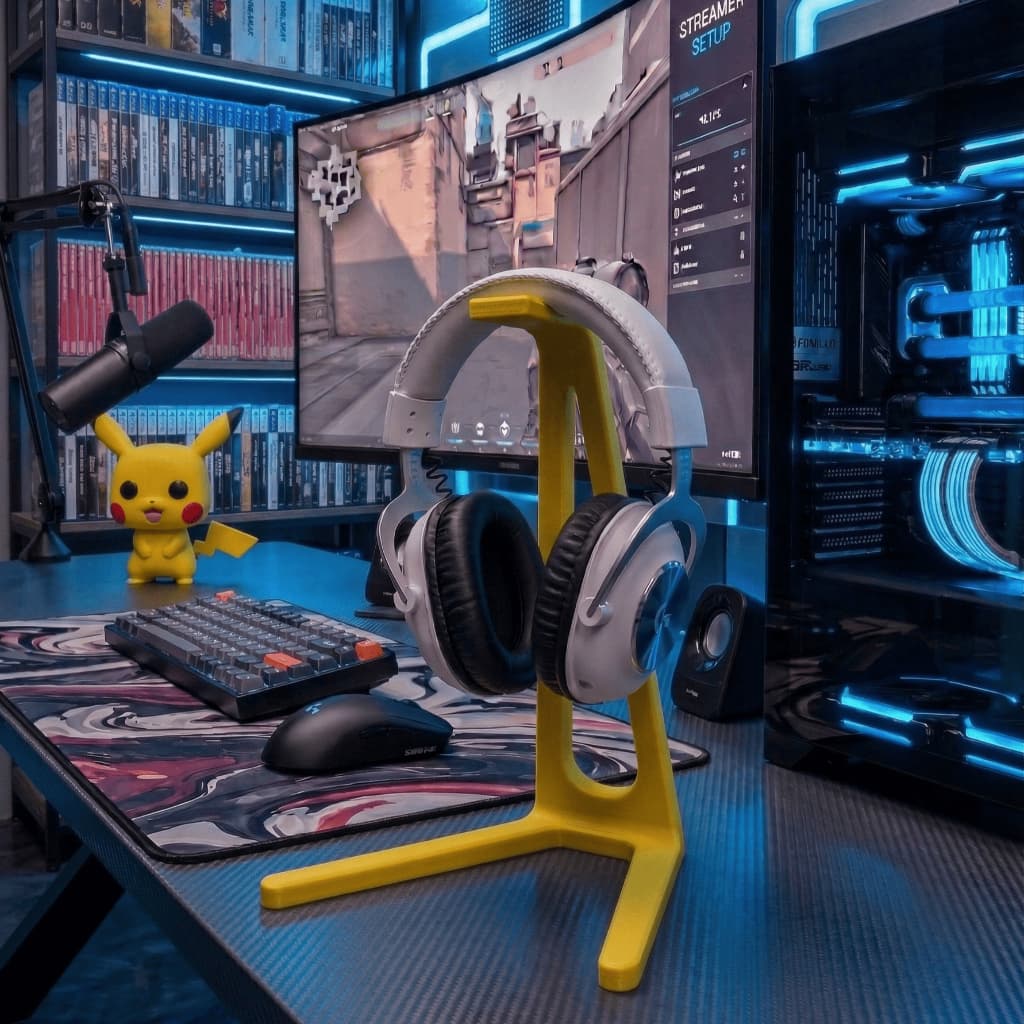Suporte de Mesa para Fone De Ouvido Headset Gamer Universal Elegante Minimalista Premium