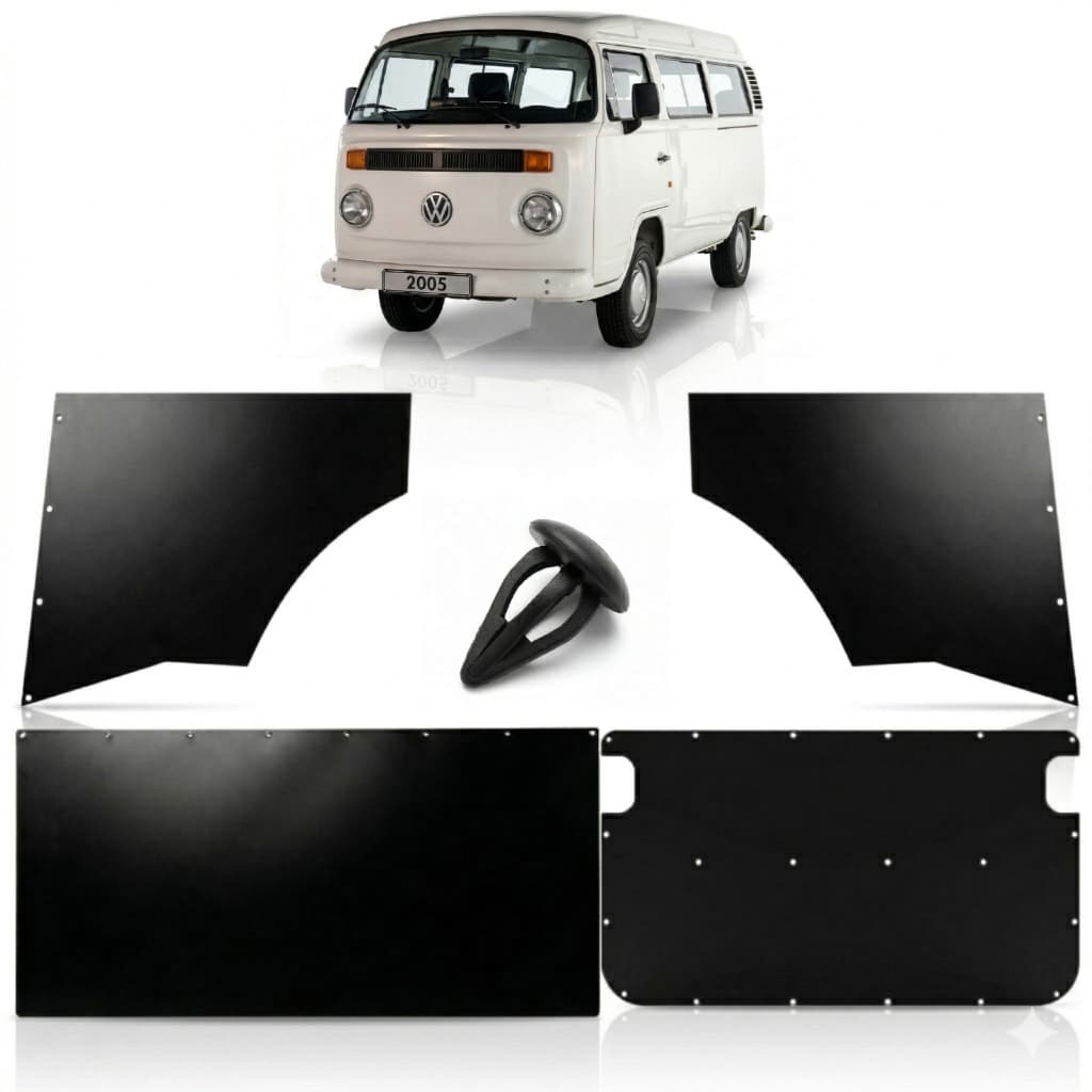 Par revestimento salão 4 pçs kombi 98 a 14 papelao forração
