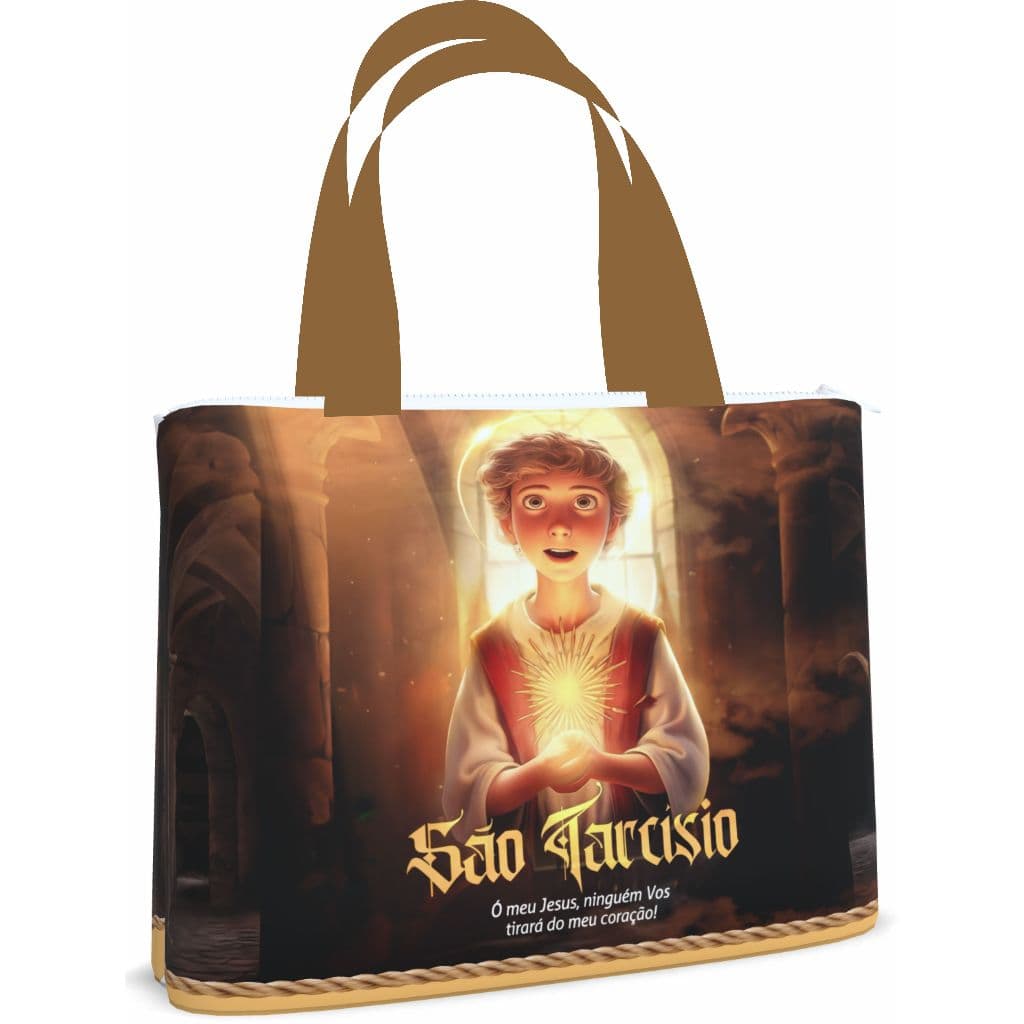 Bolsa Sacola Pasta Ecobag 45x35 São Tarcísio_Coroinhas