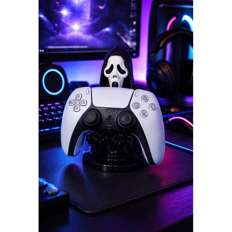 Suporte Controle PS5 Ghostface Terror Porta Controle Gamer Decorativo Setup Presente Criativo Geek