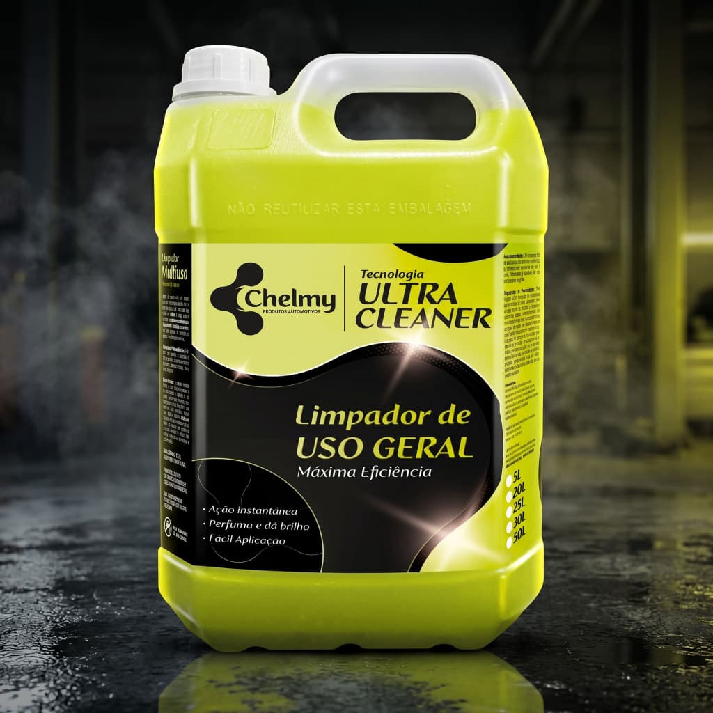 Limpador Multiuso Automotivo Desengraxante 5L Biodegradável Uso Geral Profissional Perfumado