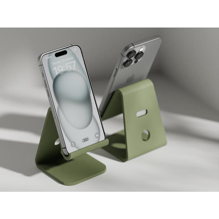 Suporte de Celular Minimalista Universal Compatível com iPhone e Android Base Estável para Mesa e Escritório