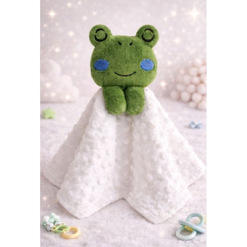 Naninha de bebê Sapinho PERSONALIZADA.  Premium para menino ou menina. Hipoalergênica maternidade chá de bebê enxoval
