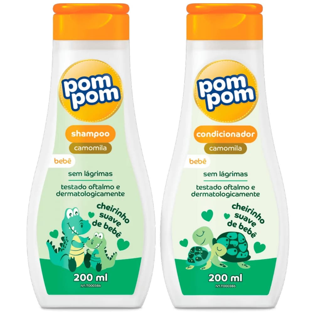 kit Shampoo+Condicionador Pom Pom Camomila 200ml cada