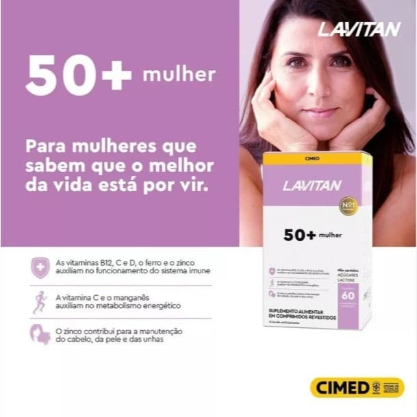 Lavitan 50+ Mulher 60 Capsulas Cimed