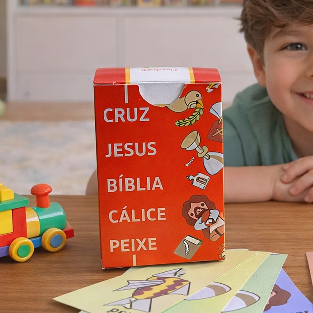 Jogo Bíblico - Cruz, Jesus, Bíblia, Cálice, Peixe - Penkal