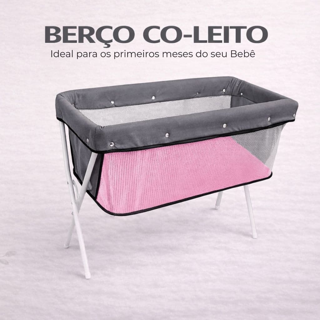 Berço Moisés Co-Leito Portátil Bebê Até 9kg Compacto Scorpion