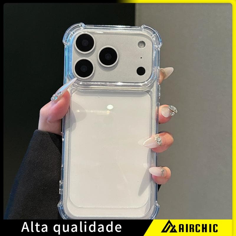 Capinha Para Iphone Anti Impacto Transparente Tpu Para IPhone 11 12 13 14 15 16 17 Pronto Entrega