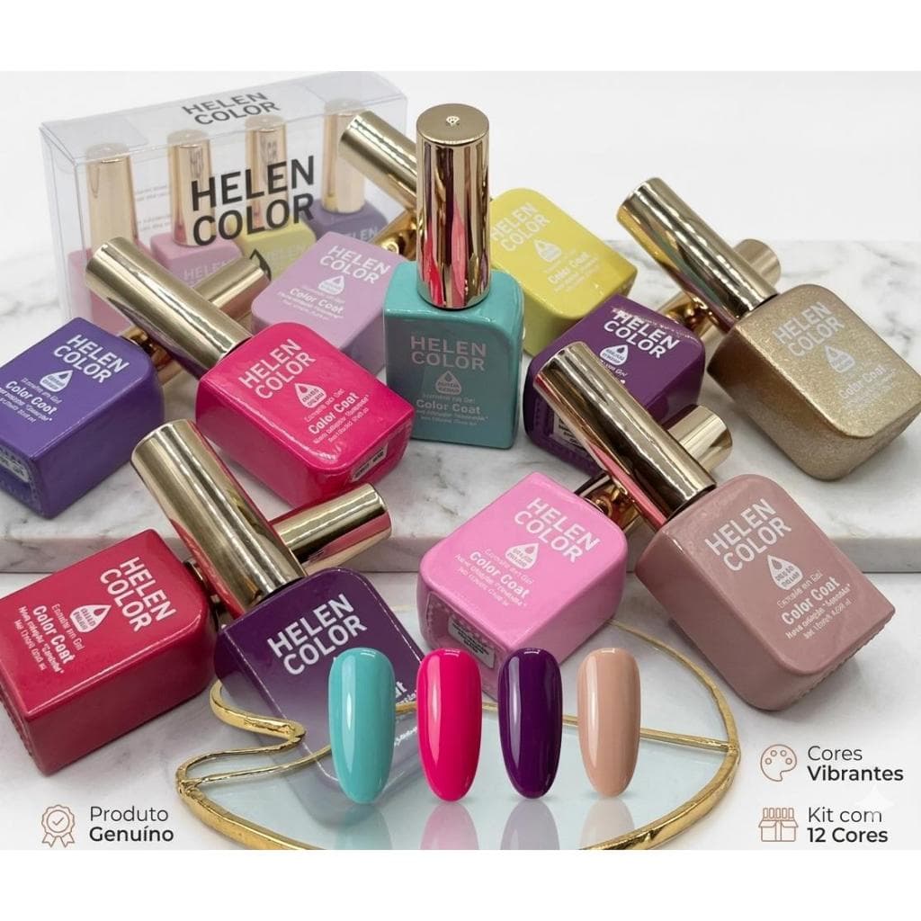 Helen Color Esmalte Em Gel 12ml Conexão UV/LED Cores