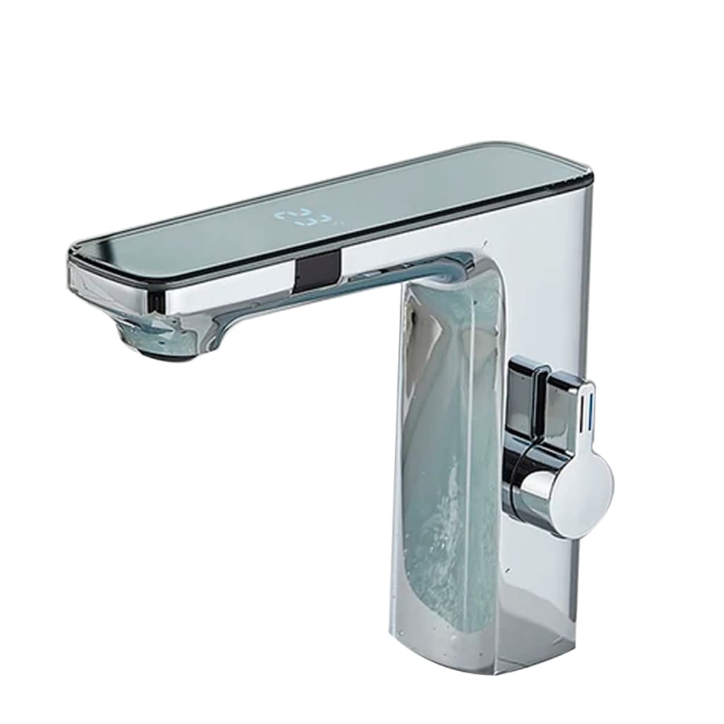Torneira Automática Sensor Com LED Mostrador Temperatura Cozinha Luxo