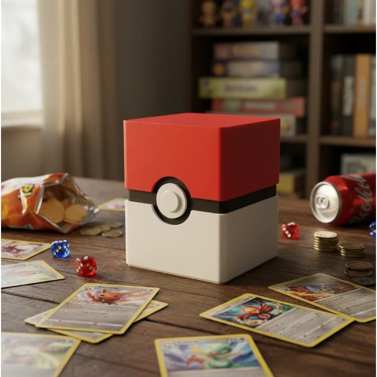 Pokébola Deck Box Pokémon TCG - Cabe Sleeve e Toploader