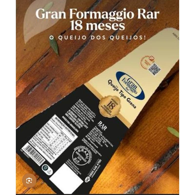 Queijo Tipo Grana Gran Formaggio RAR 18 Meses 200gr