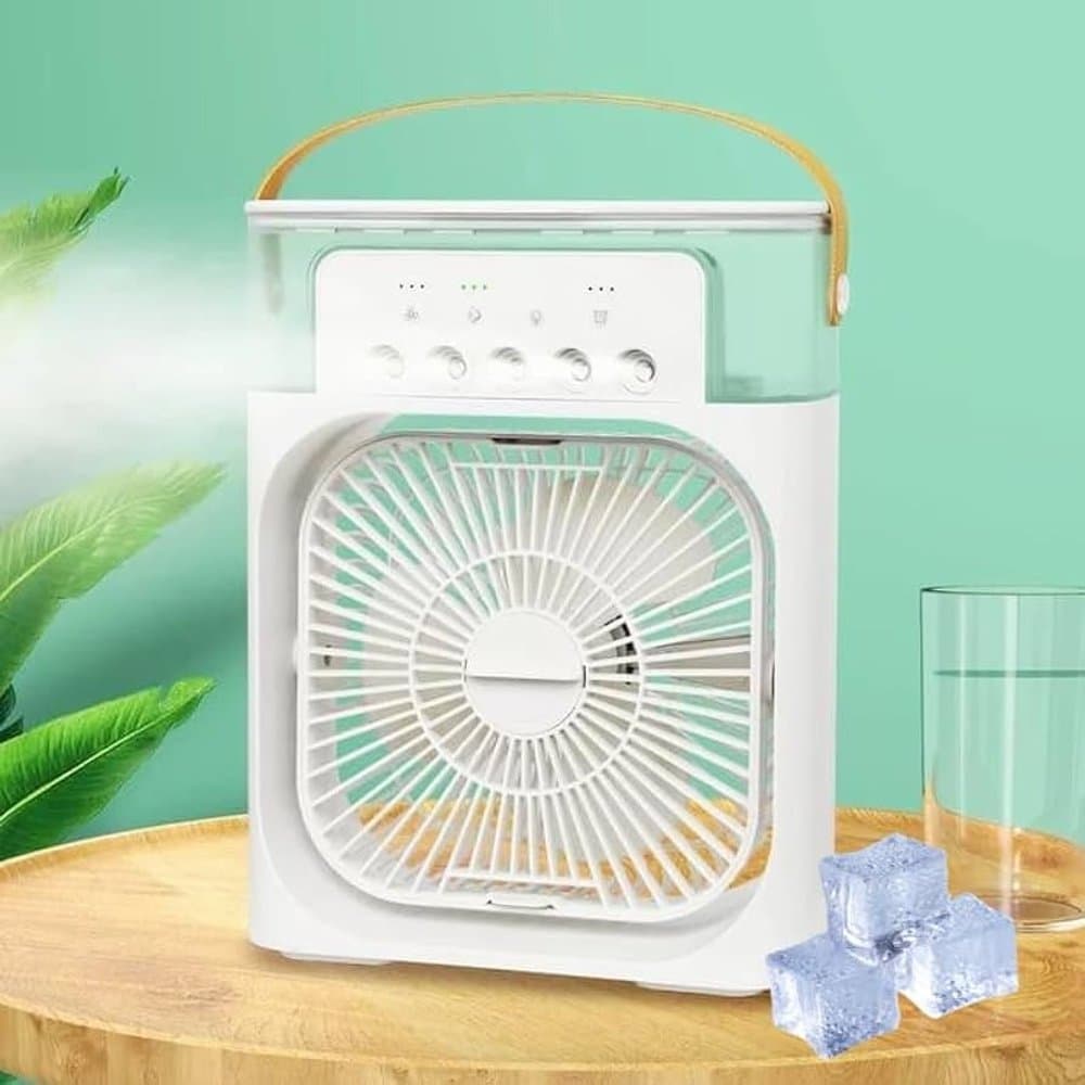 ❄️ Ventilador Climatizador Portátil USB – Branco | Mini Ar Refrescante Silencioso