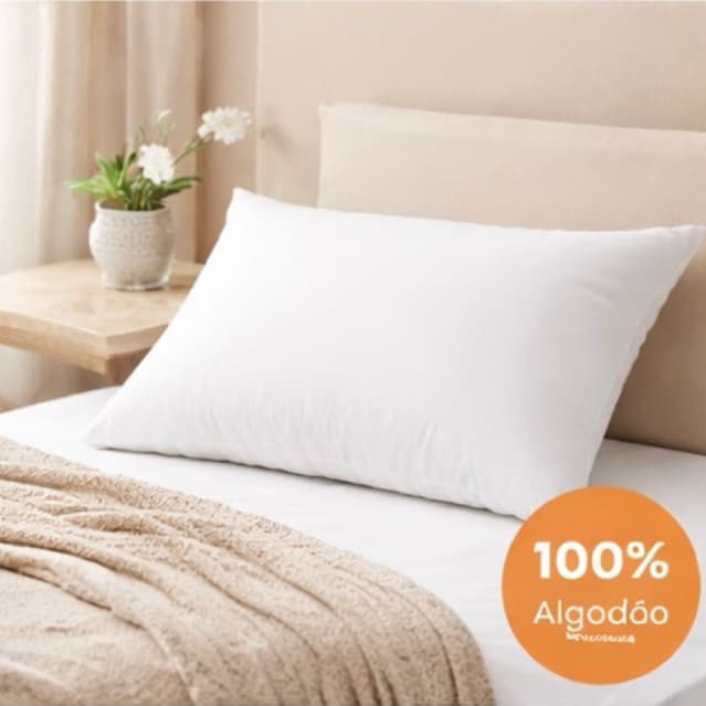 Kit com 4 e 2 Travesseiros Pluma de Ganso Confortavel e Macio Antiacaro 50x70cm