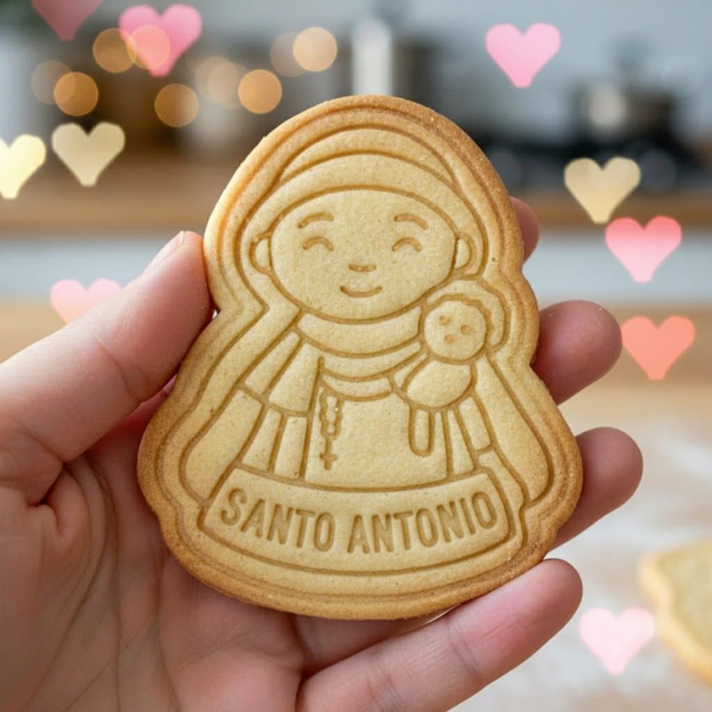 Cortador Marcador de Biscoito Santo Antonio Bolacha Pasta Americana Biscuit Festa Junina Namorados Casamento Confeitaria