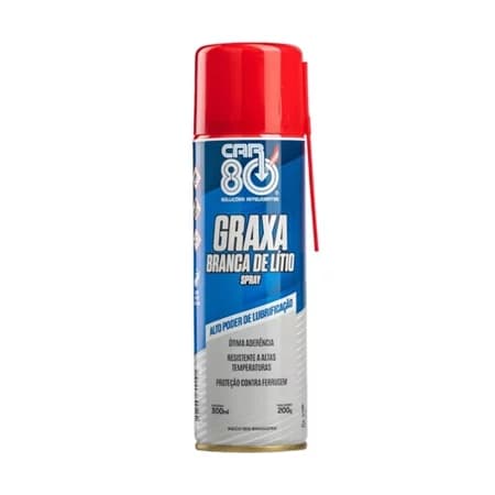Graxa Branca De Lítio Spray 300ml Car80 Unidade