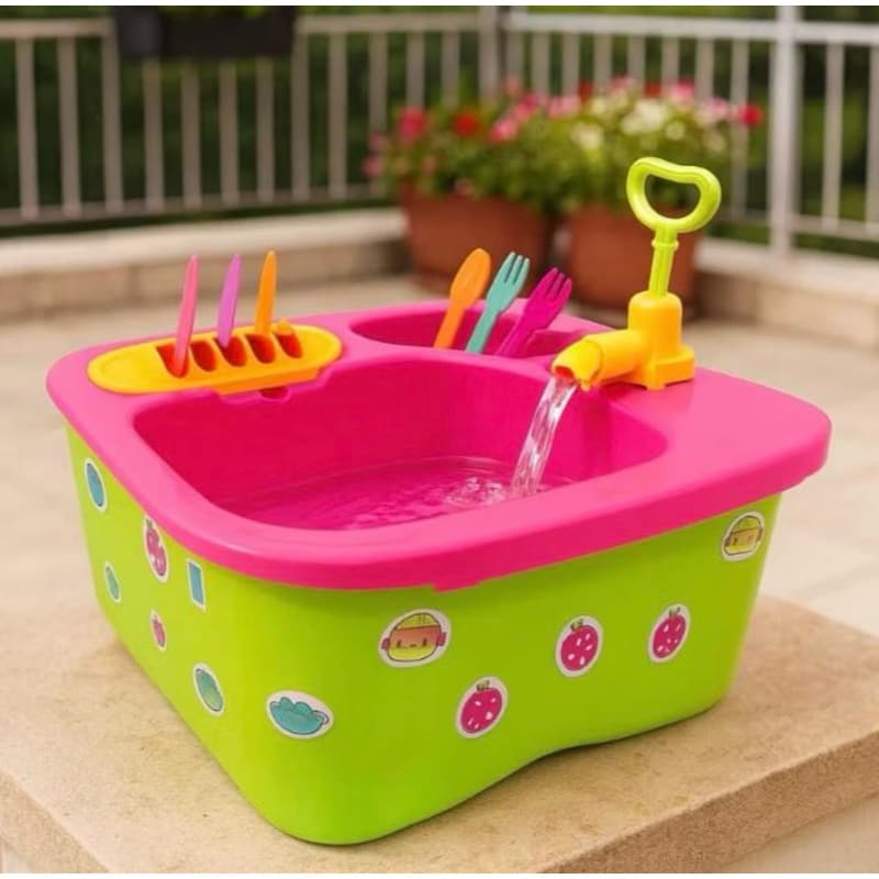 Acqua Brink Pia Cozinha com Louças Homeplay XPlast Home Play Brinquedo Infantil 8000