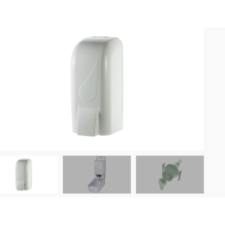 Saboneteira Liquido/Gel Banheiro c/reservatório - Saboneteira de Parede - LDS850 -1 Litro - Dropy Fortcom