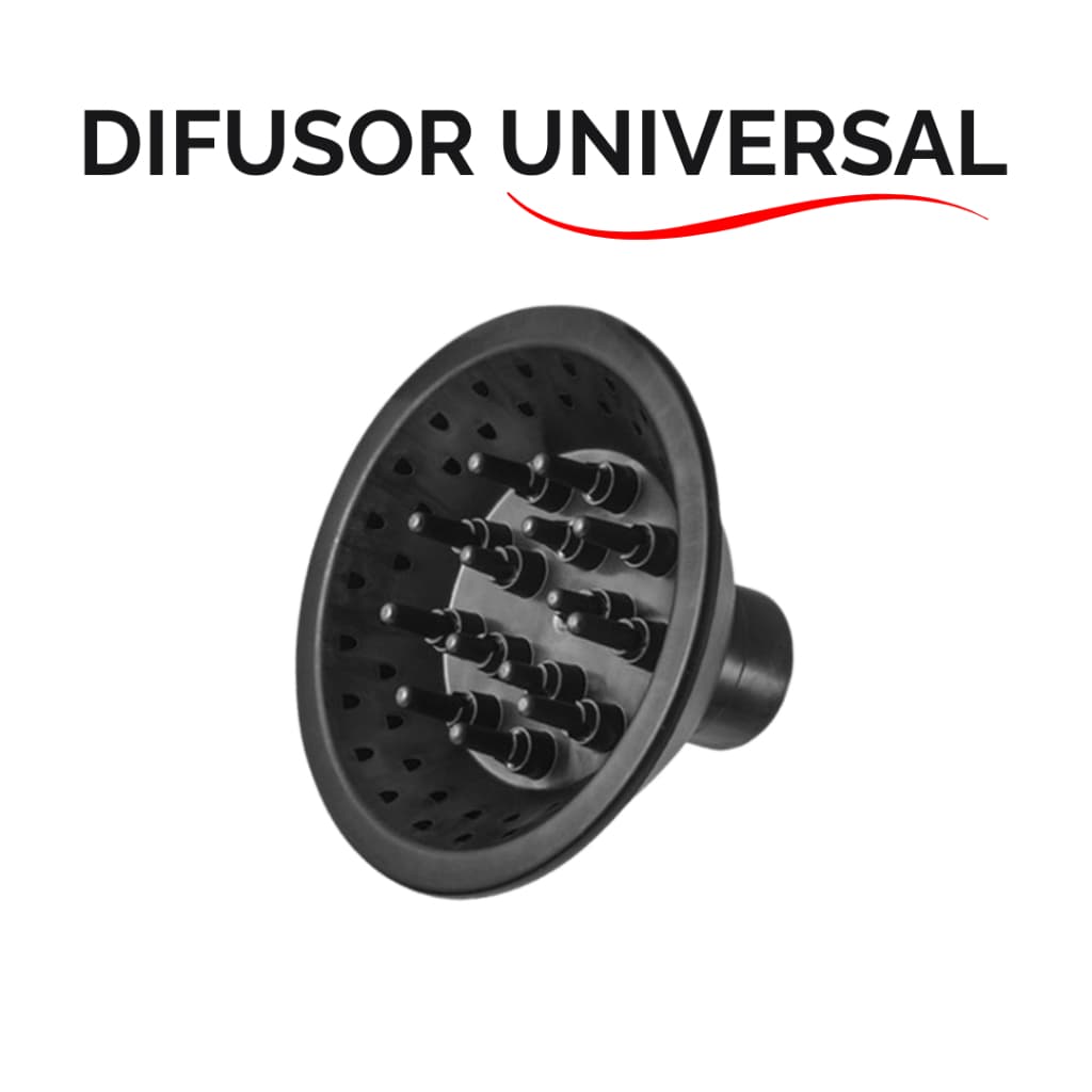 Acessório Difusor Secador Universal Encaixe Até 4,5cm Cabelos Cacheados Ondulados Com Definição