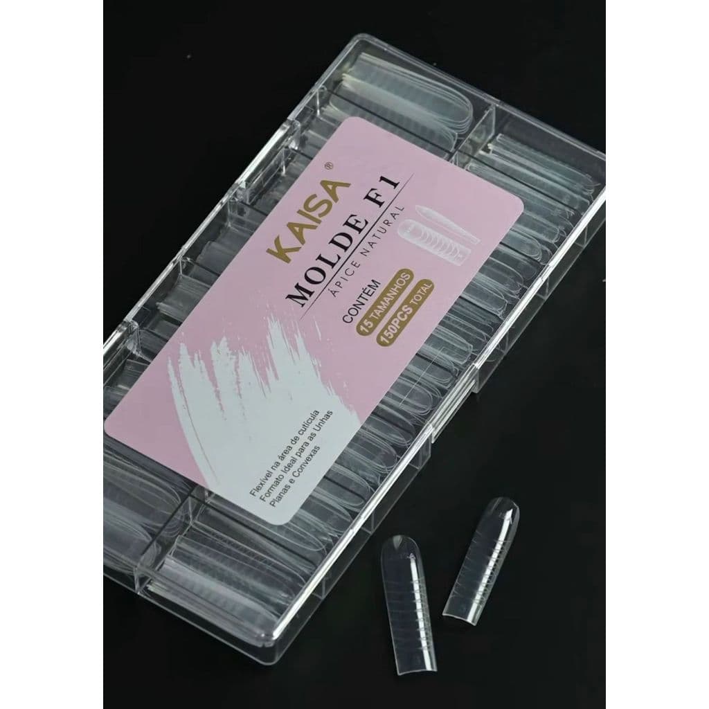 Molde F1 Ápice Natural Kaisa 0,00mm Cx com 150und Alongamento de Unhas Profissional