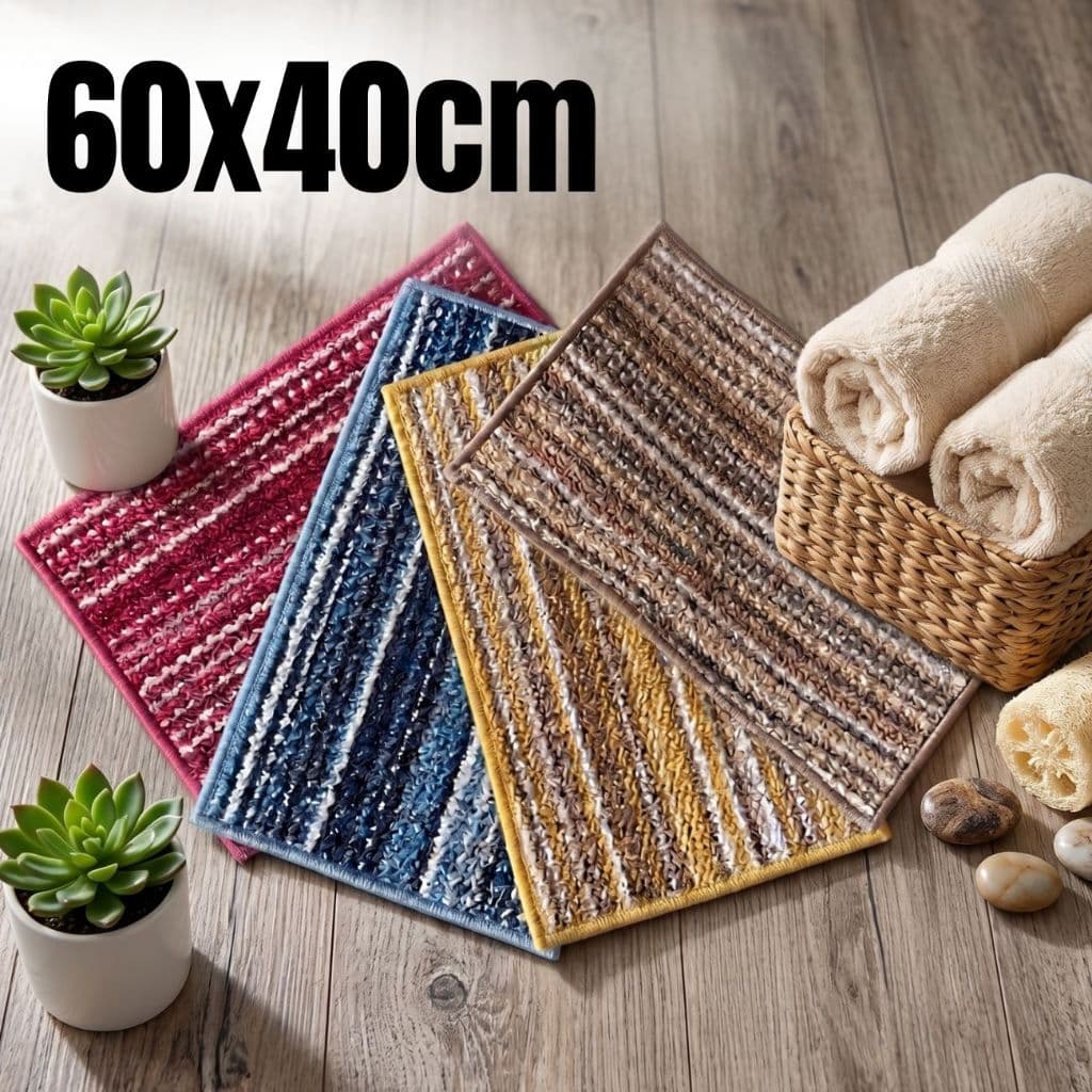 Tapete Comfort Antiderrapante 40x60cm Macio Banheiro Lavável