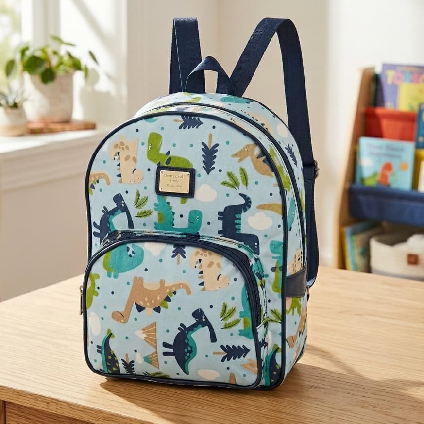 Mochila Infantil Dinossauro Maternidade Bolsa De Bebê Menino Passeio Creche